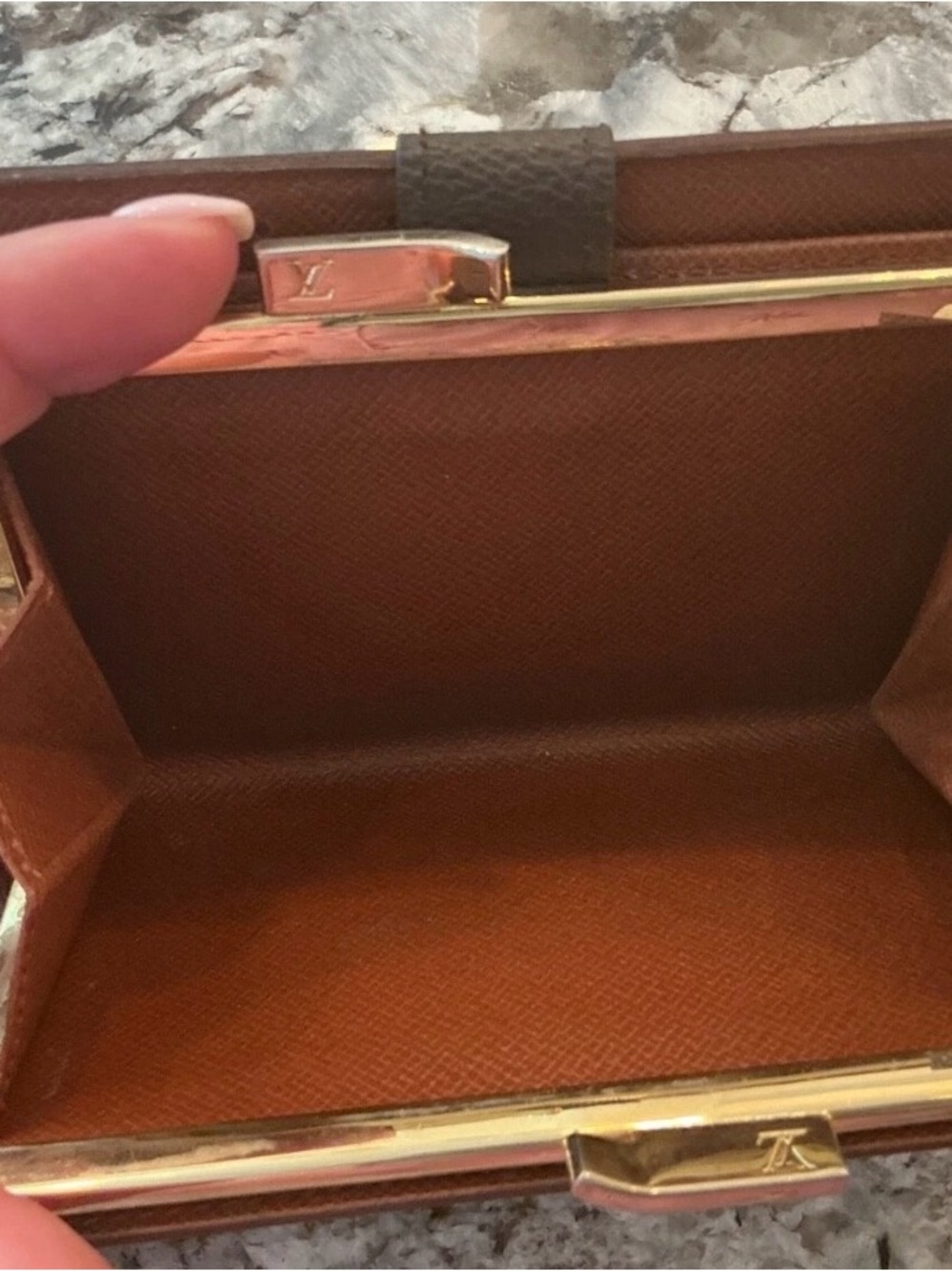 Louis Vuitton Monogram Canvas Wallet in Brown and Gold - Picture 3 of 7